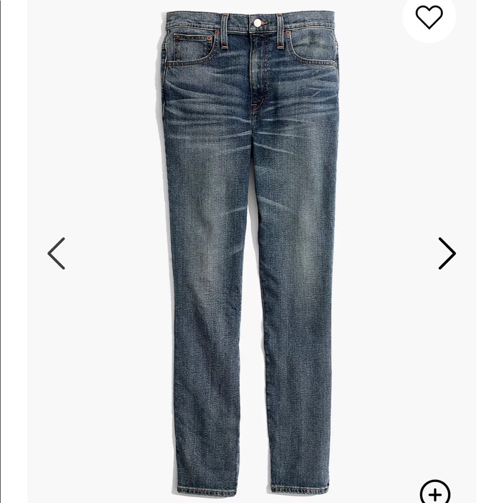Madewell high rise slim boyjean in frisco wash 26p